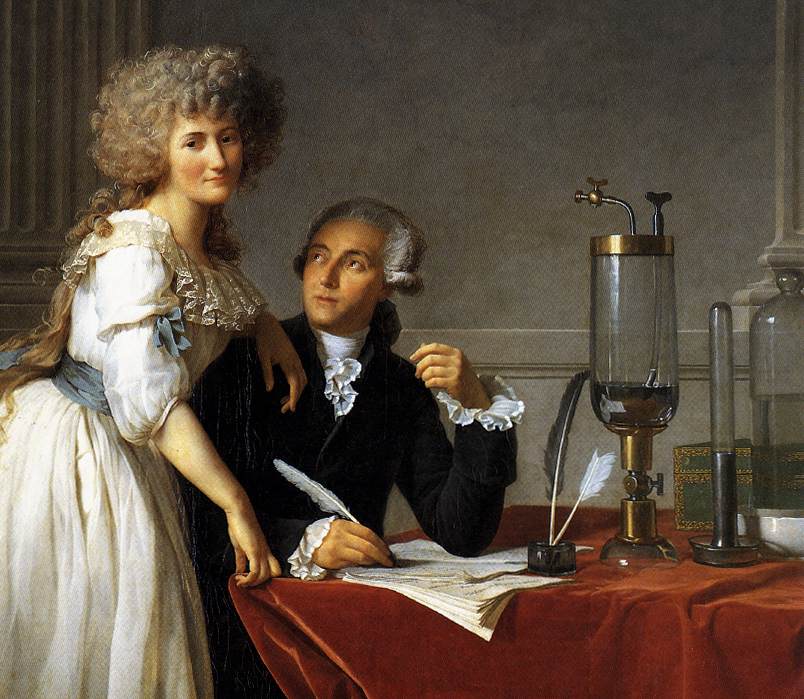 Antoine-Laurent And Marie-Anne Lavoisier (detail) by Jacques Louis David, 1788